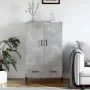 Concrete gray engineered wood tall sideboard 69.5x31x115 cm by vidaXL, Sideboards - Ref: Foro24-828248, Price: 71,21 €, Disco...