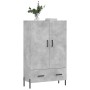 Concrete gray engineered wood tall sideboard 69.5x31x115 cm by vidaXL, Sideboards - Ref: Foro24-828248, Price: 79,85 €, Disco...