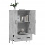 Concrete gray engineered wood tall sideboard 69.5x31x115 cm by vidaXL, Sideboards - Ref: Foro24-828248, Price: 79,85 €, Disco...