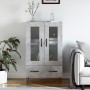 Concrete gray engineered wood tall sideboard 69.5x31x115 cm by vidaXL, Sideboards - Ref: Foro24-828296, Price: 84,95 €, Disco...