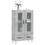 Concrete gray engineered wood tall sideboard 69.5x31x115 cm by vidaXL, Sideboards - Ref: Foro24-828296, Price: 84,95 €, Disco...