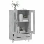 Aparador alto madera de ingeniería gris hormigón 69,5x31x115 cm de vidaXL, Aparadores - Ref: Foro24-828296, Precio: 83,97 €, ...