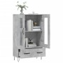Concrete gray engineered wood tall sideboard 69.5x31x115 cm by vidaXL, Sideboards - Ref: Foro24-828296, Price: 84,95 €, Disco...