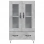 Aparador alto madera de ingeniería gris hormigón 69,5x31x115 cm de vidaXL, Aparadores - Ref: Foro24-828296, Precio: 83,97 €, ...