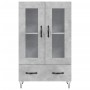 Concrete gray engineered wood tall sideboard 69.5x31x115 cm by vidaXL, Sideboards - Ref: Foro24-828296, Price: 84,95 €, Disco...