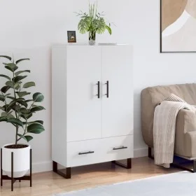 Hochglänzendes Sideboard aus weißem Holzwerkstoff, 69,5 x 31 x 115 cm von vidaXL, Sideboards - Ref: Foro24-828262, Preis: 101...