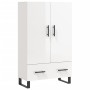 High glossy white engineered wood sideboard 69.5x31x115 cm by vidaXL, Sideboards - Ref: Foro24-828262, Price: 103,04 €, Disco...