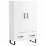 Hochglänzendes Sideboard aus weißem Holzwerkstoff, 69,5 x 31 x 115 cm von vidaXL, Sideboards - Ref: Foro24-828262, Preis: 101...