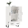 Hochglänzendes Sideboard aus weißem Holzwerkstoff, 69,5 x 31 x 115 cm von vidaXL, Sideboards - Ref: Foro24-828262, Preis: 103...