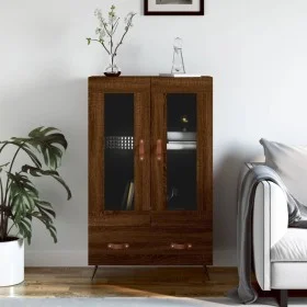 Hohes Sideboard aus Holzwerkstoff, braune Eiche, 69,5 x 31 x 115 cm von vidaXL, Sideboards - Ref: Foro24-828275, Preis: 87,19...