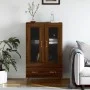 Aparador alto madera de ingeniería roble marrón 69,5x31x115 cm de vidaXL, Aparadores - Ref: Foro24-828275, Precio: 87,16 €, D...
