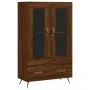 Tall sideboard engineered wood brown oak 69.5x31x115 cm by vidaXL, Sideboards - Ref: Foro24-828275, Price: 87,19 €, Discount: %