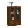 Tall sideboard engineered wood brown oak 69.5x31x115 cm by vidaXL, Sideboards - Ref: Foro24-828275, Price: 87,19 €, Discount: %