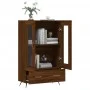 Tall sideboard engineered wood brown oak 69.5x31x115 cm by vidaXL, Sideboards - Ref: Foro24-828275, Price: 87,19 €, Discount: %