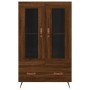 Aparador alto madera de ingeniería roble marrón 69,5x31x115 cm de vidaXL, Aparadores - Ref: Foro24-828275, Precio: 88,52 €, D...