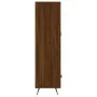 Tall sideboard engineered wood brown oak 69.5x31x115 cm by vidaXL, Sideboards - Ref: Foro24-828275, Price: 87,19 €, Discount: %