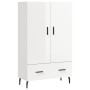 Hochglänzendes Sideboard aus weißem Holzwerkstoff, 69,5 x 31 x 115 cm von vidaXL, Sideboards - Ref: Foro24-828254, Preis: 100...