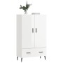 Hochglänzendes Sideboard aus weißem Holzwerkstoff, 69,5 x 31 x 115 cm von vidaXL, Sideboards - Ref: Foro24-828254, Preis: 100...