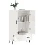 High glossy white engineered wood sideboard 69.5x31x115 cm by vidaXL, Sideboards - Ref: Foro24-828254, Price: 99,74 €, Discou...