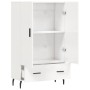 Hochglänzendes Sideboard aus weißem Holzwerkstoff, 69,5 x 31 x 115 cm von vidaXL, Sideboards - Ref: Foro24-828254, Preis: 100...