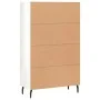 High glossy white engineered wood sideboard 69.5x31x115 cm by vidaXL, Sideboards - Ref: Foro24-828254, Price: 99,74 €, Discou...