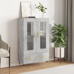 Concrete gray engineered wood tall sideboard 69.5x31x115 cm by vidaXL, Sideboards - Ref: Foro24-828280, Price: 91,02 €, Disco...