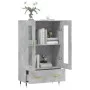 Concrete gray engineered wood tall sideboard 69.5x31x115 cm by vidaXL, Sideboards - Ref: Foro24-828280, Price: 91,02 €, Disco...