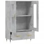 Concrete gray engineered wood tall sideboard 69.5x31x115 cm by vidaXL, Sideboards - Ref: Foro24-828280, Price: 91,02 €, Disco...