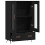 Aparador alto madera de ingeniería negro 69,5x31x115 cm de vidaXL, Aparadores - Ref: Foro24-828269, Precio: 106,00 €, Descuen...
