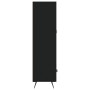 Tall black engineered wood sideboard 69.5x31x115 cm by vidaXL, Sideboards - Ref: Foro24-828269, Price: 107,67 €, Discount: %