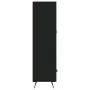 Tall black engineered wood sideboard 69.5x31x115 cm by vidaXL, Sideboards - Ref: Foro24-828269, Price: 106,03 €, Discount: %