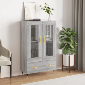 Sonoma gray engineered wood tall sideboard 69.5x31x115 cm by vidaXL, Sideboards - Ref: Foro24-828282, Price: 96,55 €, Discoun...