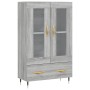 Aparador alto madera de ingeniería gris Sonoma 69,5x31x115 cm de vidaXL, Aparadores - Ref: Foro24-828282, Precio: 96,55 €, De...
