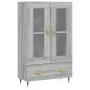 Sonoma gray engineered wood tall sideboard 69.5x31x115 cm by vidaXL, Sideboards - Ref: Foro24-828282, Price: 95,26 €, Discoun...