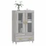 Sonoma gray engineered wood tall sideboard 69.5x31x115 cm by vidaXL, Sideboards - Ref: Foro24-828282, Price: 95,26 €, Discoun...