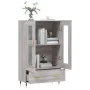 Sonoma gray engineered wood tall sideboard 69.5x31x115 cm by vidaXL, Sideboards - Ref: Foro24-828282, Price: 95,26 €, Discoun...