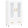 Hohes Sideboard aus weißem Holzwerkstoff, 69,5 x 31 x 115 cm von vidaXL, Sideboards - Ref: Foro24-828276, Preis: 89,27 €, Rab...