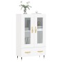 Hohes Sideboard aus weißem Holzwerkstoff, 69,5 x 31 x 115 cm von vidaXL, Sideboards - Ref: Foro24-828276, Preis: 89,27 €, Rab...