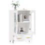 Hohes Sideboard aus weißem Holzwerkstoff, 69,5 x 31 x 115 cm von vidaXL, Sideboards - Ref: Foro24-828276, Preis: 89,27 €, Rab...