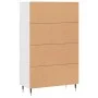 Hohes Sideboard aus weißem Holzwerkstoff, 69,5 x 31 x 115 cm von vidaXL, Sideboards - Ref: Foro24-828276, Preis: 88,15 €, Rab...