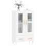 Hohes Sideboard aus weißem Holzwerkstoff, 69,5 x 31 x 115 cm von vidaXL, Sideboards - Ref: Foro24-828284, Preis: 107,85 €, Ra...