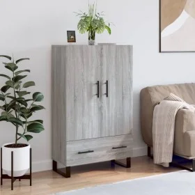 Tall Sonoma Gray Engineered Wood Sideboard 69.5x31x115 cm by vidaXL, Sideboards - Ref: Foro24-828266, Price: 94,69 €, Discoun...