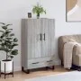 Tall Sonoma Gray Engineered Wood Sideboard 69.5x31x115 cm by vidaXL, Sideboards - Ref: Foro24-828266, Price: 94,69 €, Discoun...