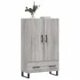 Tall Sonoma Gray Engineered Wood Sideboard 69.5x31x115 cm by vidaXL, Sideboards - Ref: Foro24-828266, Price: 94,69 €, Discoun...