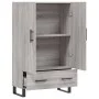 Tall Sonoma Gray Engineered Wood Sideboard 69.5x31x115 cm by vidaXL, Sideboards - Ref: Foro24-828266, Price: 94,69 €, Discoun...
