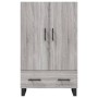 Aparador alto madera de ingeniería gris Sonoma 69,5x31x115 cm de vidaXL, Aparadores - Ref: Foro24-828266, Precio: 95,77 €