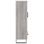 Tall Sonoma Gray Engineered Wood Sideboard 69.5x31x115 cm by vidaXL, Sideboards - Ref: Foro24-828266, Price: 94,69 €, Discoun...