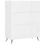 White engineered wood shelf 69.5x32.5x90 cm by vidaXL, Bookcases and shelves - Ref: Foro24-828332, Price: 57,43 €, Discount: %