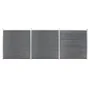 Gray WPC garden fence 526x186 cm by vidaXL, fence panels - Ref: Foro24-3053226, Price: 757,68 €, Discount: %