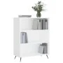 White engineered wood shelf 69.5x32.5x90 cm by vidaXL, Bookcases and shelves - Ref: Foro24-828332, Price: 57,43 €, Discount: %